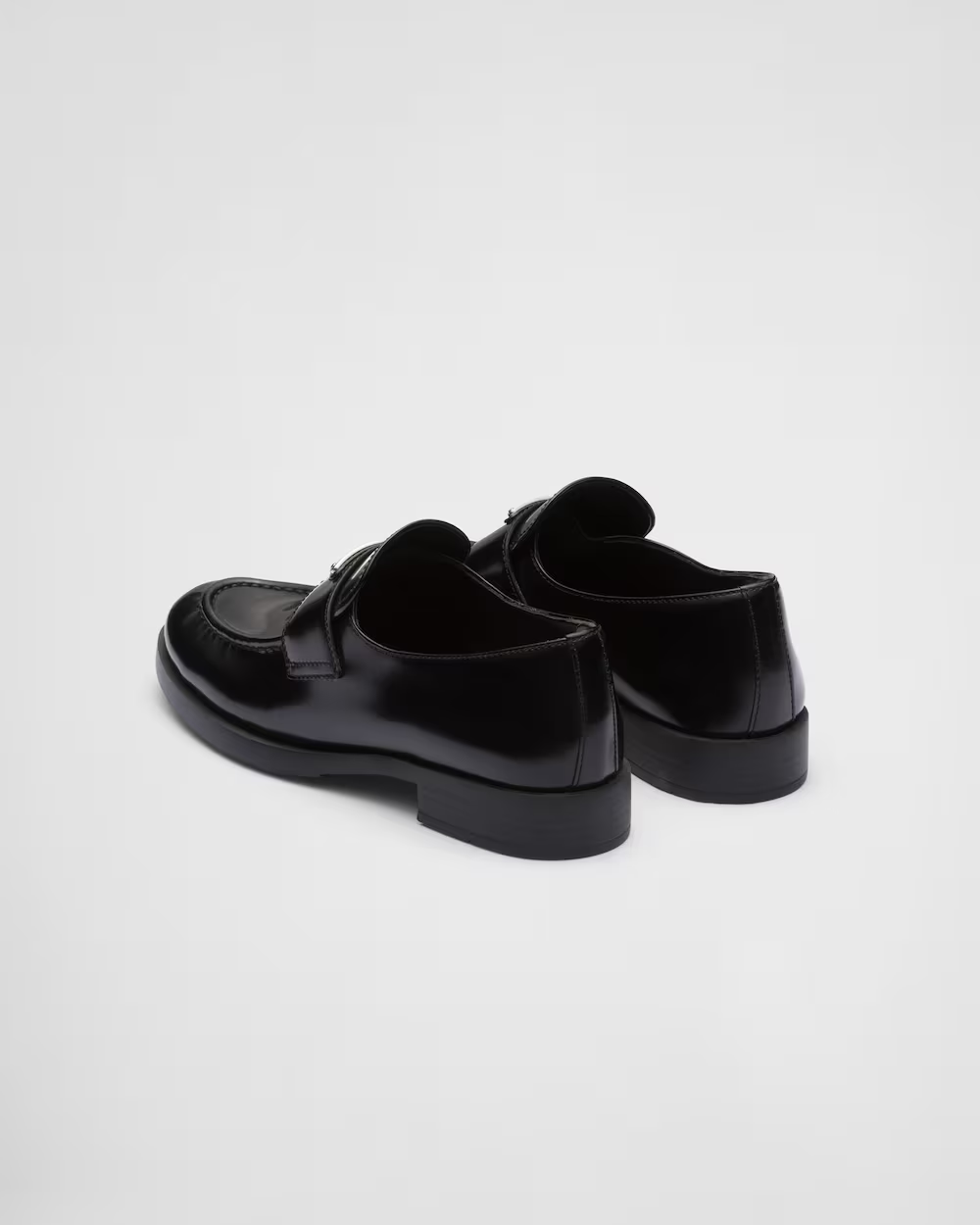 Brushed leather loafers